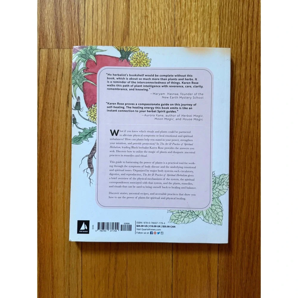 The Art & Practice of Spiritual Herbalism Karen M Rose Ancestral Medicine Book